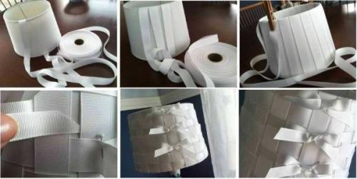 Переделка абажура своими руками. Из лент