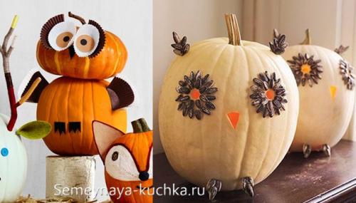 Композиции из тыквы своими руками. Поделки из ТЫКВЫ (84 фото) для сада и школы.