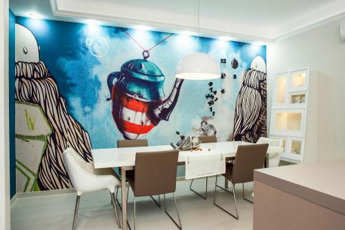 Граффити на стенах домов. Граффити и современный интерьер