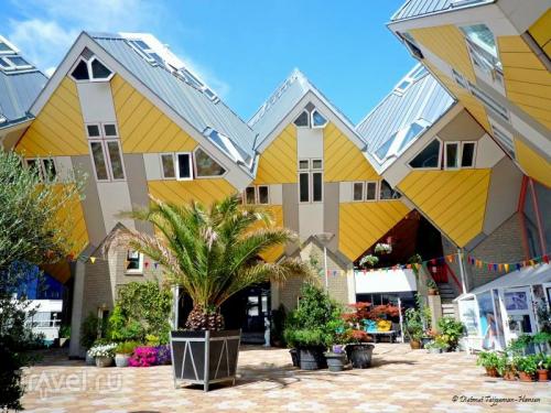 Кубические дома. Жизнь по наклонной: дома-кубы в Роттердаме