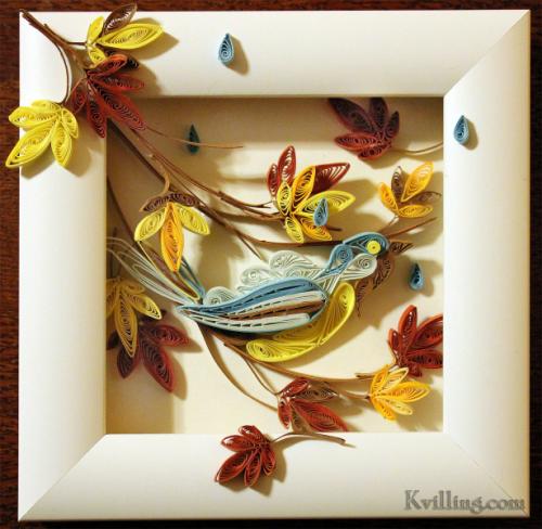 Как сделать осеннюю композицию своими руками. Эксперименты с бумагой 10