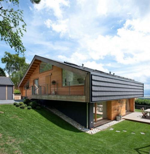 Дома на склонах. Дом на склоне (62 фото) — идеи создания креативного дизайна современного дома