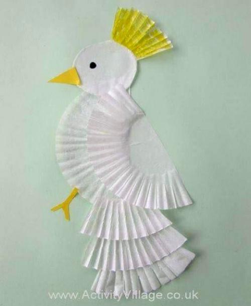 Поделки из бумаги для детей 4-5 лет. из пресованой бумаги.