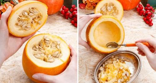 Ваза из тыквы. Композиция из тыквы 13