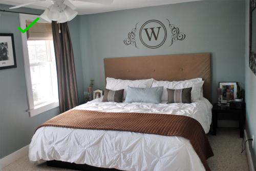 Акцентная стена в маленькой спальне. 6 ошибок в интерьере спальни, которые допускают почти все