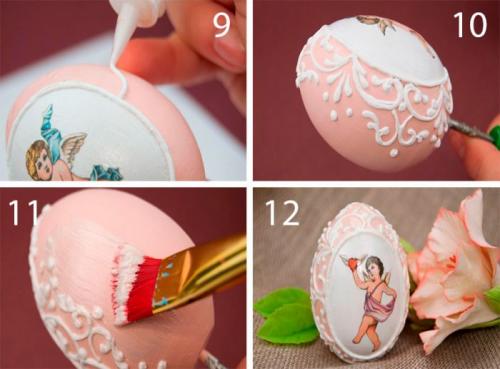 Деревянное яйцо декупаж. Декупаж яиц к Пасхе