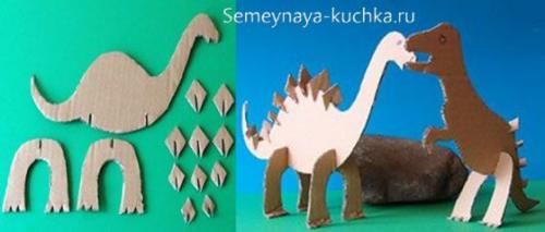 Поделки из бумаги для детей 10-12 лет. ДИНОЗАВРЫ.