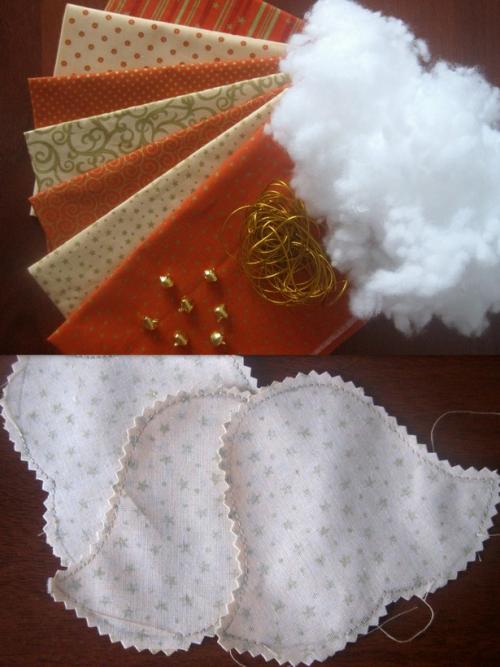 Игрушки на новый год своими руками из ткани. Елочные игрушки из ткани своими руками 03