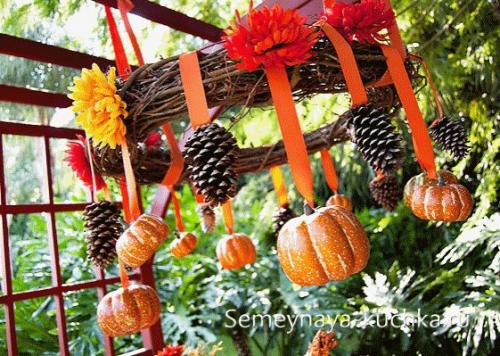 Осенняя композиция из тыквы. Осенние композиции – поделки с ТЫКВАМИ.