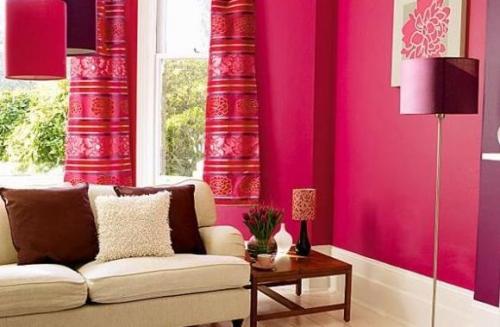 Спальня в малиновом цвете. Детская спальня в малиновом цвете 07