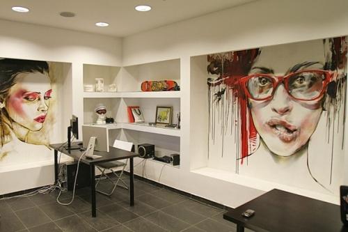 Граффити в интерьере. Граффити в современном интерьере