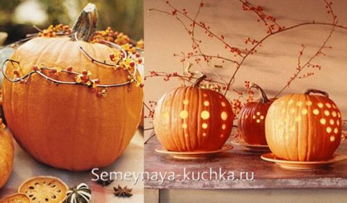 Осенняя композиция из тыквы. Осенние композиции – поделки с ТЫКВАМИ.