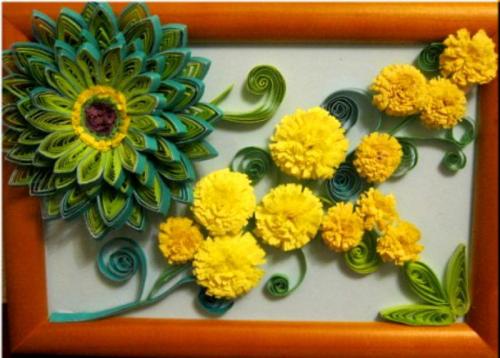 Как сделать осеннюю композицию своими руками. Эксперименты с бумагой 09