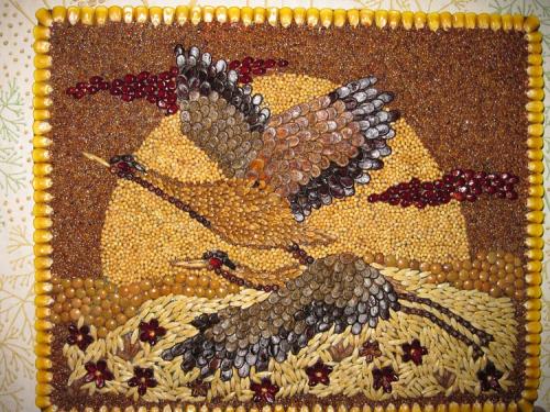 Как сделать осеннюю композицию своими руками. Эксперименты с бумагой 06