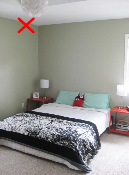 Акцентная стена в маленькой спальне. 6 ошибок в интерьере спальни, которые допускают почти все