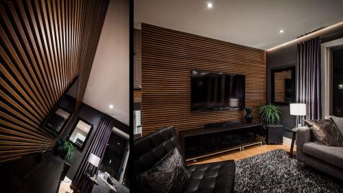 Акцентная стена в гостиной. Как оформить акцентную стену в гостиной: 8 интересных идей