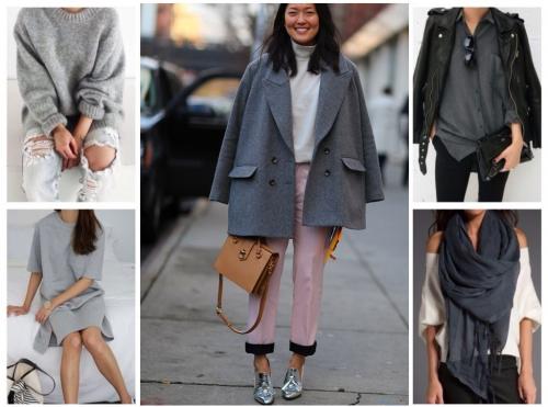 Сочетание серого цвета. Правила сочетания серого цвета в одежде