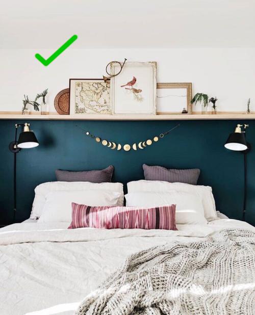 Акцентная стена в маленькой спальне. 6 ошибок в интерьере спальни, которые допускают почти все