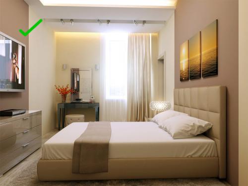 Акцентная стена в маленькой спальне. 6 ошибок в интерьере спальни, которые допускают почти все