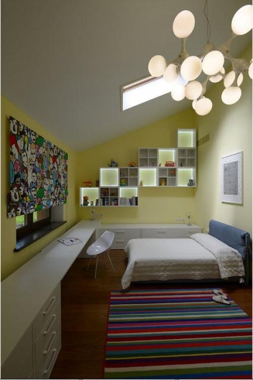 Освещение в комнате школьника. Основные правила освещения в детской