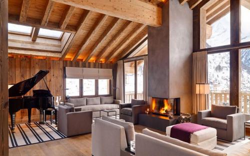 Шале. Общие черты интерьера в стиле шале