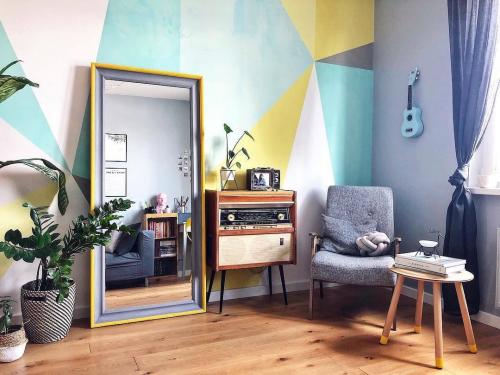 Акцентная стена в гостиной. Как оформить акцентную стену в гостиной: 8 интересных идей