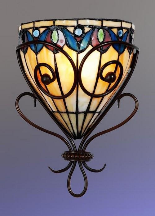 Витражная люстра в интерьере. Какие бывают витражные светильники