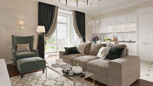 Кухня-гостиная 20 кв м в частном доме. Подбираем стиль