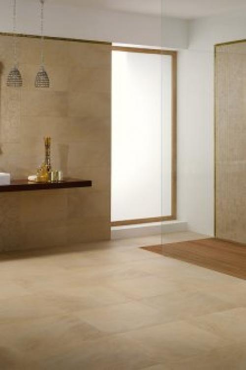 Сочетание бежевого и серого в ванной. Используем другие оттенки