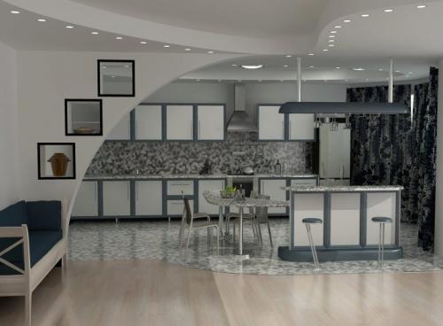 Гостиная кухня студия. Дизайн кухни-гостиной в маленькой квартире 23