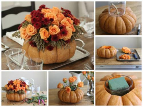 Корзина из тыквы с овощами. Простой мастер-класс корзины из тыквы своими руками