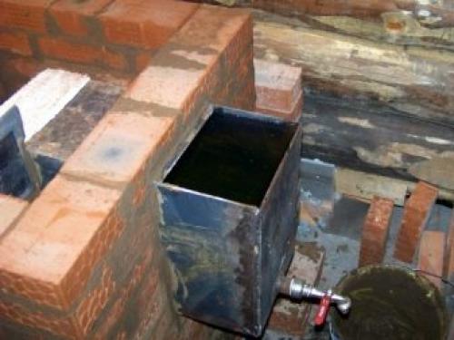 Каменка для бани кирпичная. Кирпичные печи с каменкой и с баком 12