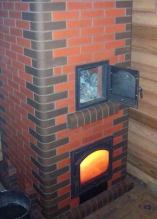 Каменка для бани кирпичная. Кирпичные печи с каменкой и с баком 06