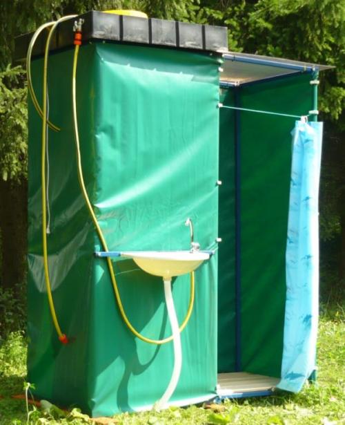 Летний душ с раздевалкой размеры. Дачный душ с раздевалкой: чертежи и размеры своими руками