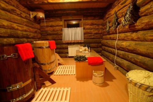 Интерьер помывочной комнаты в бане. Важные условия для создания интерьера 08