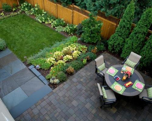 Ландшафтный дизайн маленького участка перед домом. №1. Функциональное зонирование