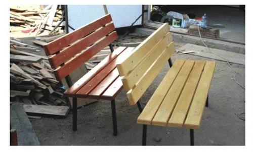 Чертеж скамейки из металла со спинкой. Фото садовых скамеек своими руками, их функциональная сторона 11