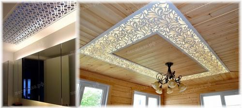 Потолок с декоративными балками. Где использовать 10