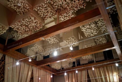 Потолок с декоративными балками. Где использовать 13