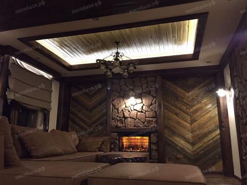 Потолок с декоративными балками. Где использовать 07