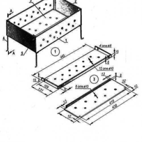 С чего сделать мангал. Способ третий: на каркасе из уголков 08