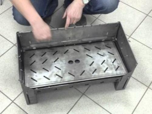 С чего сделать мангал. Способ третий: на каркасе из уголков 03