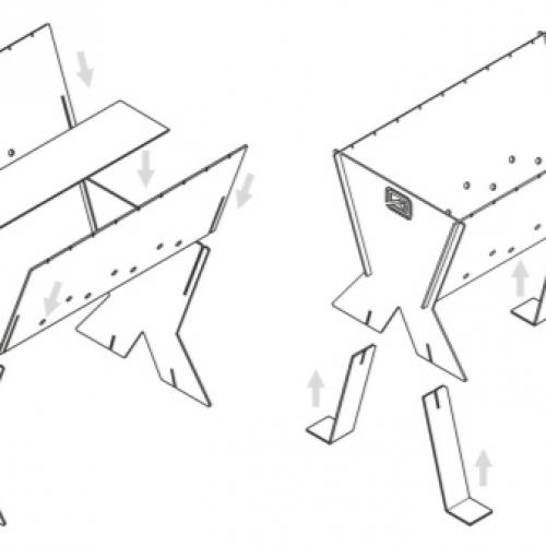 С чего сделать мангал. Способ третий: на каркасе из уголков 07