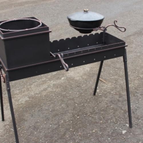 С чего сделать мангал. Способ третий: на каркасе из уголков 05