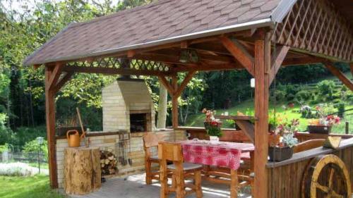 Проекты беседок из бруса с мангалом. Беседка с мангалом: 100 фото и 5 простых проектов