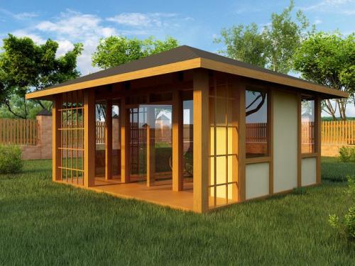 Проекты закрытых беседок. Закрытые беседки: идеи обустройства и варианты дизайна. 130 фото лучших вариантов беседок и нюансы их применения в ландшафтном дизайне