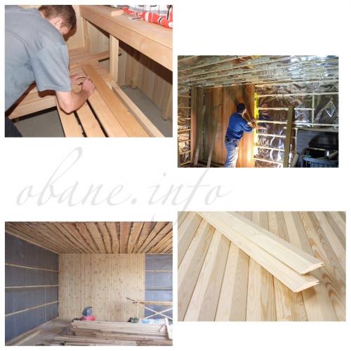 Чем отделать парилку в бане. Обшиваем парилку: работа для столяра, а не портного