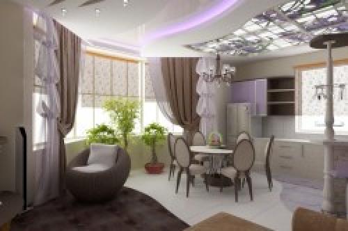 Зал кухня студия. Достоинства и недостатки 11