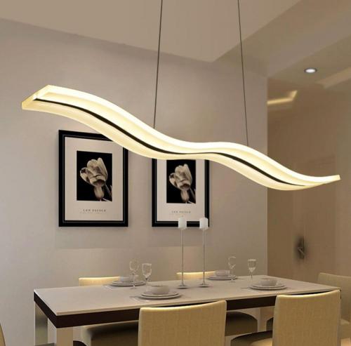 Споты в интерьере кухни. Общее освещение кухни