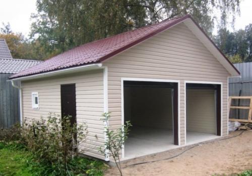 Гараж из профнастила на 2 машины. Гараж на 2 машины: размер и преимущества